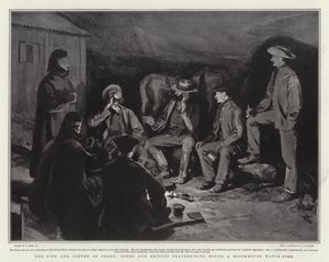 O Pipe and Coffee of Peace, Boers e Britons confraternizando em volta de um Blockhouse Watch-Fire